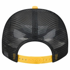 Pittsburgh Pirates Banner A-Frame 9FIFTY Trucker Snapback Hat Cream/Black