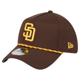San Diego Padres 39THIRTY A-Frame Perforated Flex Hat Brown