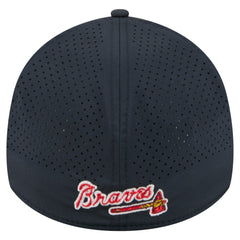 Atlanta Braves 39THIRTY A-Frame Perforated Flex Hat Navy