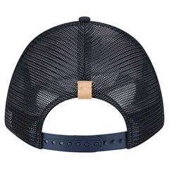 Detroit Tigers Text A-Frame Trucker 9FORTY Hat Stone/Navy
