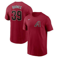 Corbin Burnes Arizona Diamondbacks Fuse Name & Number T-Shirt Red
