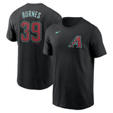 Corbin Burnes Arizona Diamondbacks Fuse Name & Number T-Shirt Black