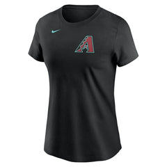 Corbin Burnes Arizona Diamondbacks Women's Fuse Name & Number T-Shirt Black