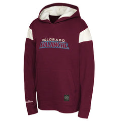 Colorado Avalanche Youth Thermal Lightweight Pullover Hoodie - Burgundy Hoodies