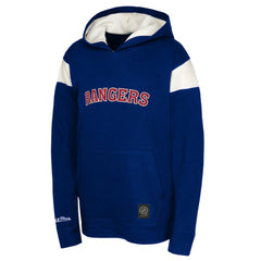 New York Rangers Youth Thermal Lightweight Pullover Hoodie - Navy Hoodies