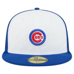 Chicago Cubs Repeat 59FIFTY Fitted Hat White/Royal