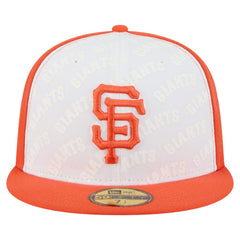 San Francisco Giants Repeat 59FIFTY Fitted Hat White/Orange
