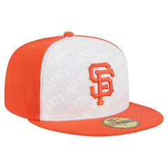San Francisco Giants Repeat 59FIFTY Fitted Hat White/Orange