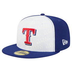 Texas Rangers Repeat 59FIFTY Fitted Hat White/Royal