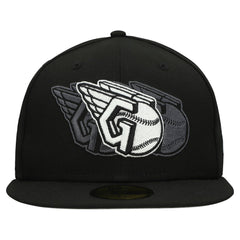 Cleveland Guardians Tri-Hit 59FIFTY Fitted Hat Black