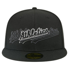 Athletics Tri-Hit 59FIFTY Fitted Hat Black