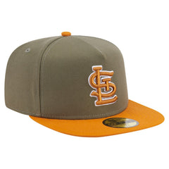St. Louis Cardinals Two-Tone Color Pack A-Frame 59FIFTY Fitted Hat Olive/Orange