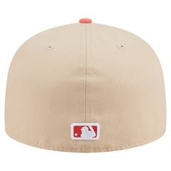 San Francisco Giants Two-Tone Color Pack A-Frame 59FIFTY Fitted Hat Light Beige/Coral