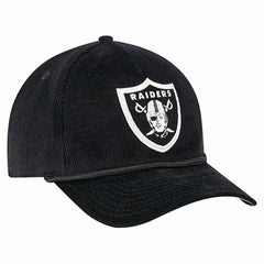 Las Vegas Raiders New Era Cord Corduroy 9FORTY A-Frame Adjustable Hat - Black cheap