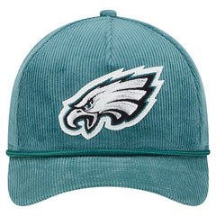 Philadelphia Eagles New Era Cord Corduroy 9FORTY A-Frame Adjustable Hat - Midnight Green discount