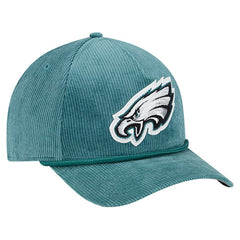 Philadelphia Eagles New Era Cord Corduroy 9FORTY A-Frame Adjustable Hat - Midnight Green discount