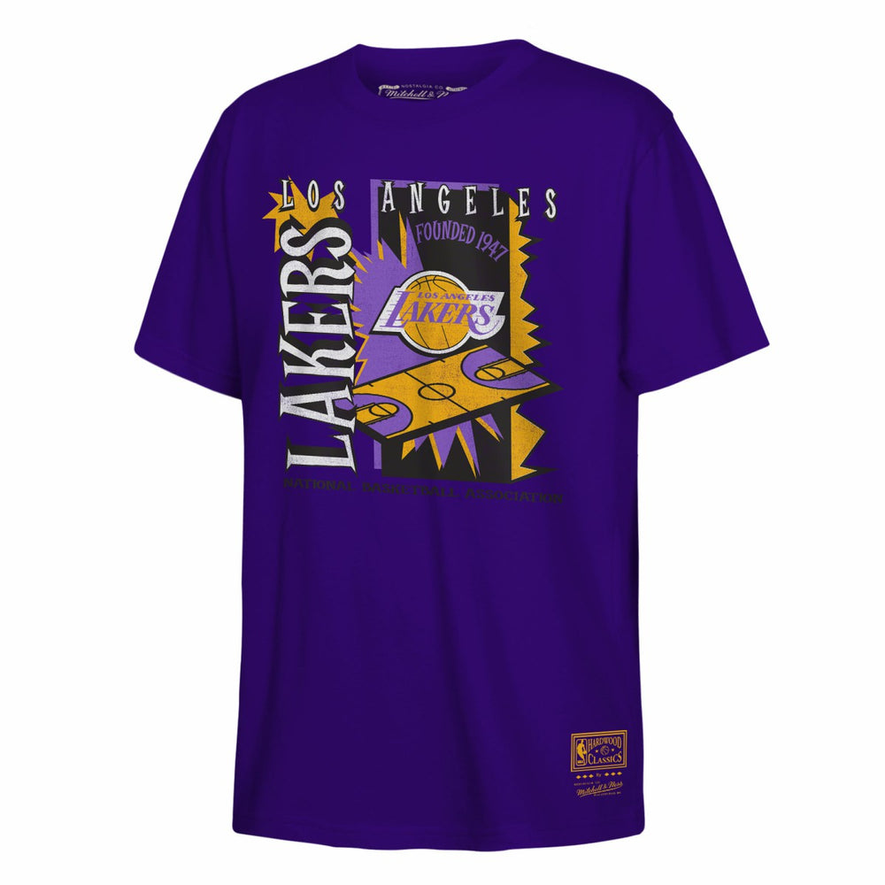 Los Angeles Lakers Youth Retro '90s Poster T-Shirt - Purple on sale