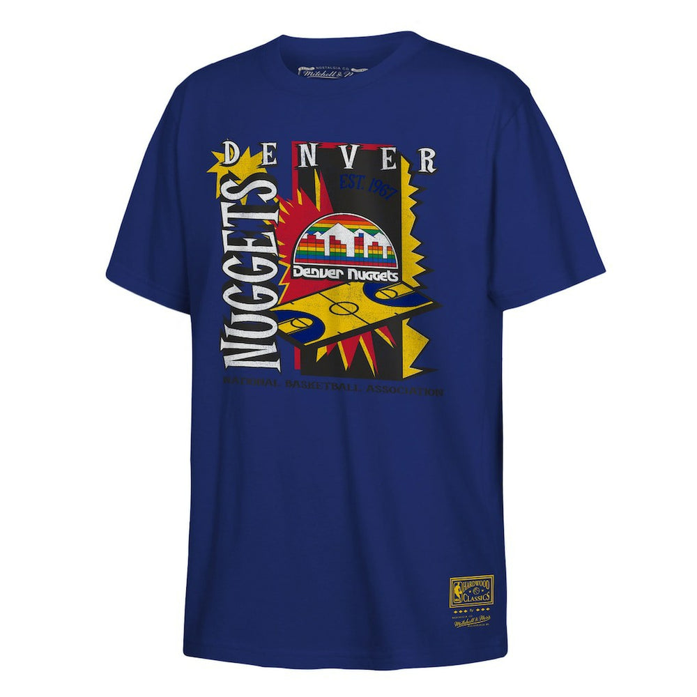 Denver Nuggets Youth Retro '90s Poster T-Shirt sale - Royal cheap
