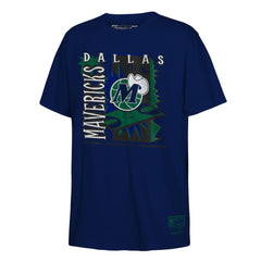 Dallas Mavericks Youth Retro '90s Poster T-Shirt sale - Navy for sale