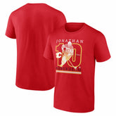 Jonathan Huberdeau Calgary Flames Player Show T-Shirt - Red T-shirts