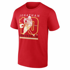 Jonathan Huberdeau Calgary Flames Player Show T-Shirt - Red T-shirts