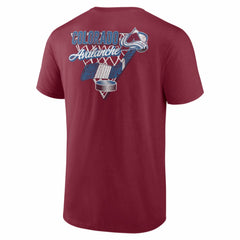 Colorado Avalanche Net Slap T-Shirt - Burgundy T-shirts
