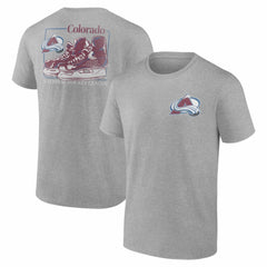 Colorado Avalanche Glory Skates T-Shirt - Heather Gray T-shirts