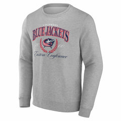 Columbus Blue Jackets Reign Supreme Pullover Sweatshirt - Gray Sweatshirts
