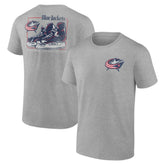 Columbus Blue Jackets Glory Skates T-Shirt - Heather Gray T-shirts