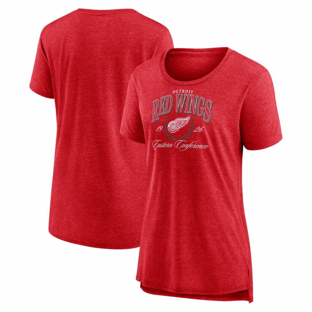 Detroit Red Wings Women's Reign Supreme Tri-Blend T-Shirt - Red T-shirts