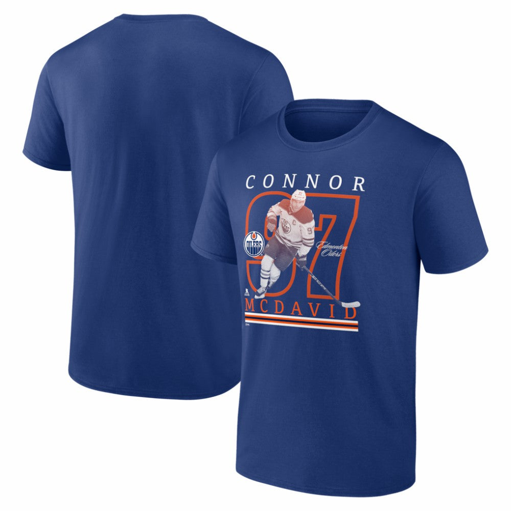 Connor McDavid Edmonton Oilers Player Show T-Shirt - Royal T-shirts