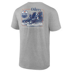 Edmonton Oilers Glory Skates T-Shirt - Heather Gray T-shirts