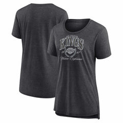 Los Angeles Kings Women's Reign Supreme Tri-Blend T-Shirt - Gray T-shirts