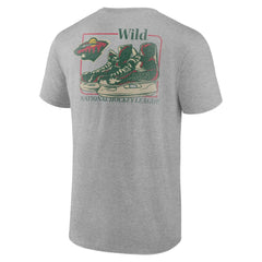 Minnesota Wild Glory Skates T-Shirt - Heather Gray T-shirts