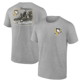 Pittsburgh Penguins Glory Skates T-Shirt - Heather Gray T-shirts