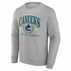 Vancouver Canucks Reign Supreme Pullover Sweatshirt - Gray Sweatshirts