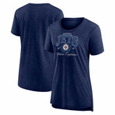 Winnipeg Jets Women's Reign Supreme Tri-Blend T-Shirt - Navy T-shirts