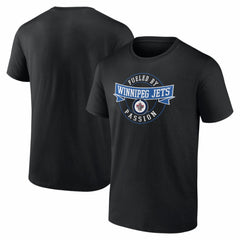 Winnipeg Jets Honor Circle T-Shirt - Black T-shirts