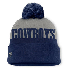 Dallas Cowboys Punter Cuffed Knit Hat with Pom - Navy on sale