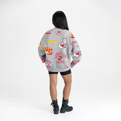 Kansas City Chiefs Gameday Couture Women's Always On Repeat Fleece Sweatshirt - Heather Gray online