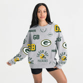 Green Bay Packers Gameday Couture Women's Always On Repeat Fleece Sweatshirt - Heather Gray online