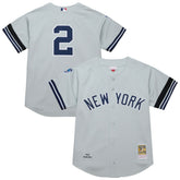 Derek Jeter New York Yankees Cooperstown Collection 2000 World Series Authentic Jersey Gray