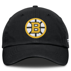 Boston Bruins Fanatics Primary Logo Adjustable Hat - Black Hats