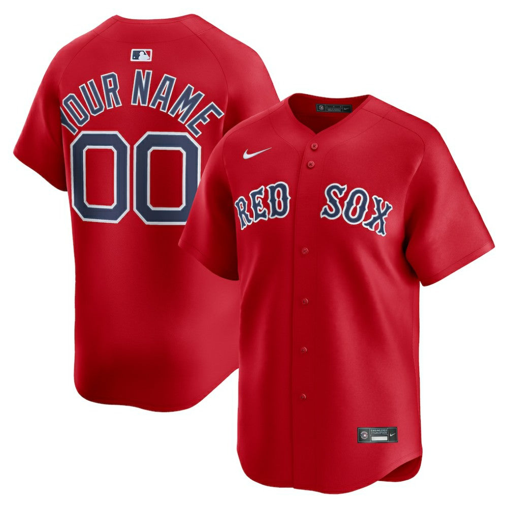 Boston Red Sox Alternate Limited Custom Jersey Red