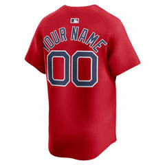 Boston Red Sox Alternate Limited Custom Jersey Red