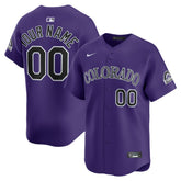 Colorado Rockies Alternate Limited Custom Jersey Purple