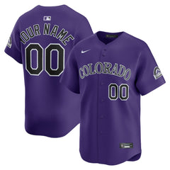 Colorado Rockies Alternate Limited Custom Jersey Purple