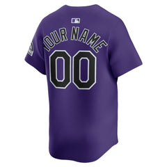 Colorado Rockies Alternate Limited Custom Jersey Purple