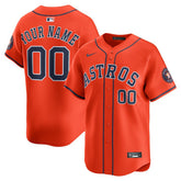 Houston Astros Alternate Limited Custom Jersey Orange