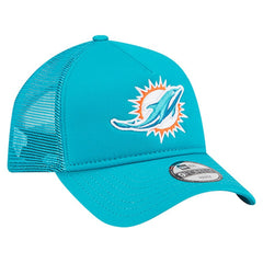 Miami Dolphins New Era Youth Main A-Frame 9FORTY Adjustable Hat - Aqua online